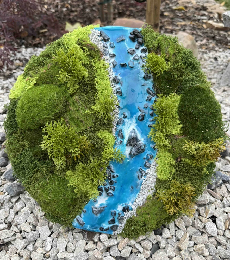 Smaragdové údolí | 3D obraz, 30 cm