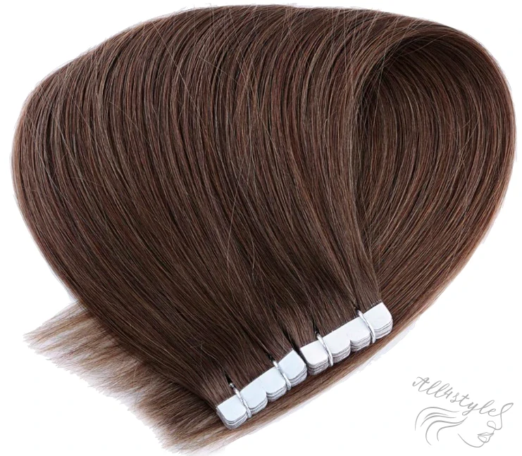Vlasové PU pásky MINI tape in na prodlužování vlasů 50cm 08 - světle hnědá