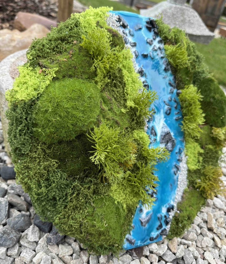 Smaragdové údolí | 3D obraz, 30 cm