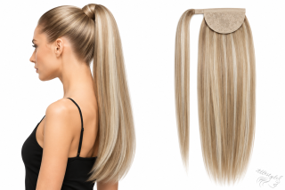 Culík z pravých vlasů na prodlužování vlasů 40cm 18/60 - nejsvětlejší hnědá / platina