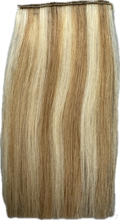 Clip in vlasy (klipy) na prodlužování vlasů jeden pás pro zahuštění (ofina, temeno hlavy, boky) 15cm 27/613 šířka 8cm