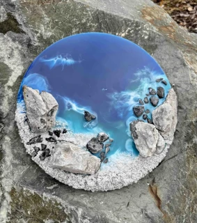 Divoký oceán | 3D obraz, 30 cm