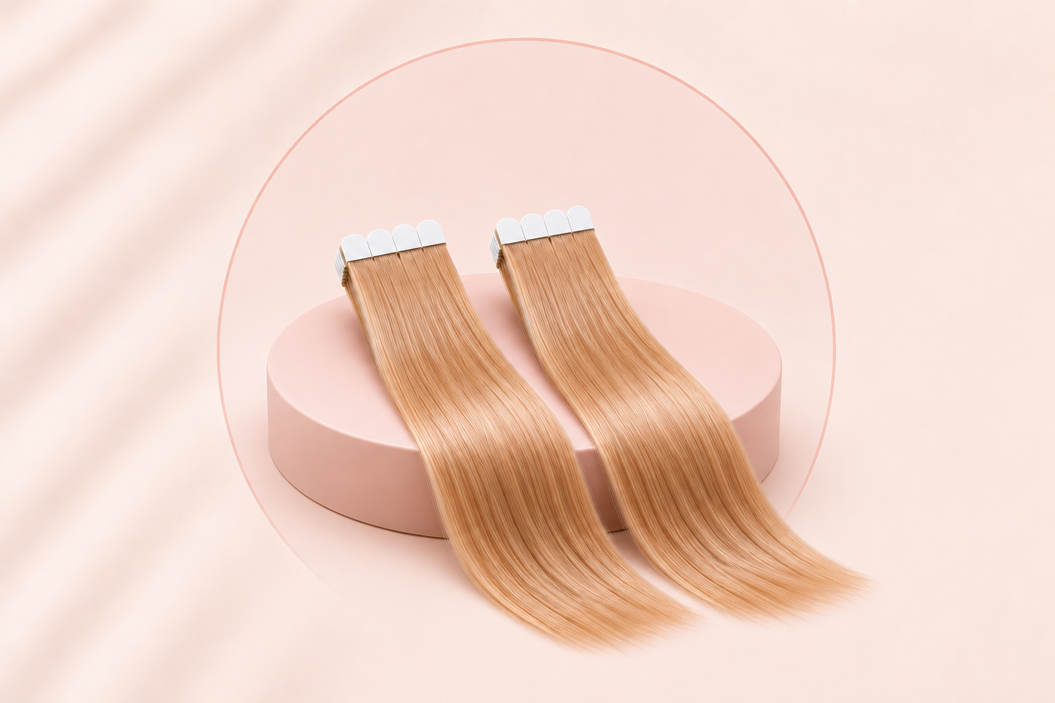 2 sady MINI tape-in vlasů 40 cm